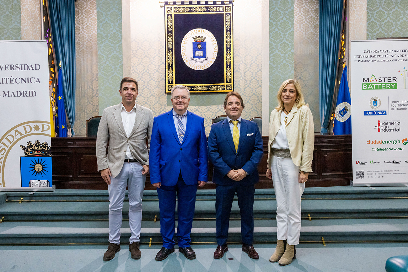 Master Battery y la Universidad Politécnica de Madrid crean la Cátedra en Investigación de Sistemas Inteligentes de Almacenamiento Energético