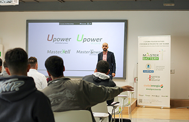 Miguel Manjón, CTO de Master Battery, durante su intervención en la jornada