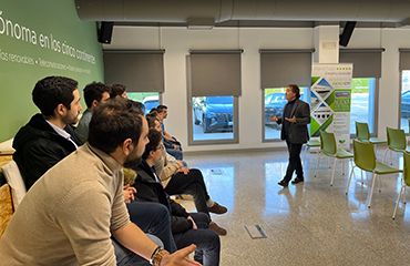 Juan Carlos Hernández - CEO de Master Battery - en la Sala Ágora