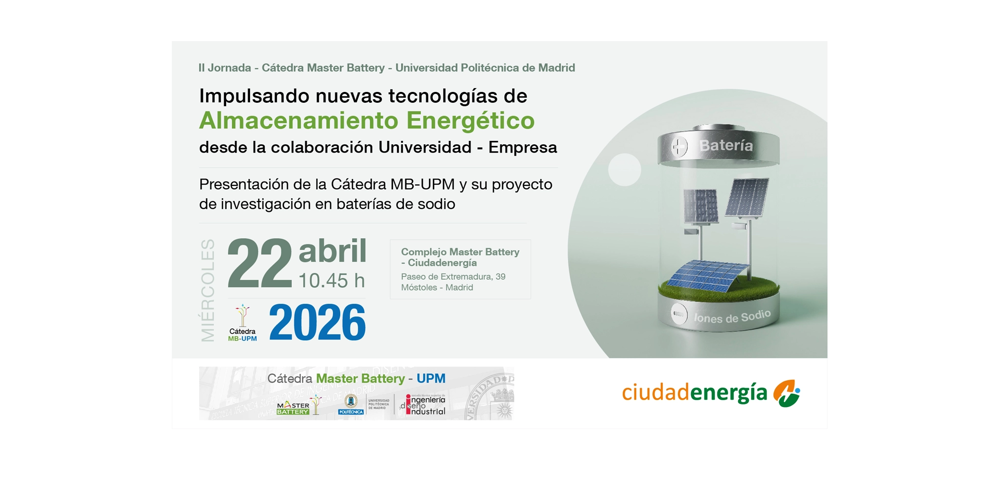II Jornada Cátedra Master Battery – UPM